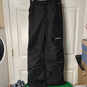 Spyder Ladies Black Insulated Ski Pants Sz 8 VGUC